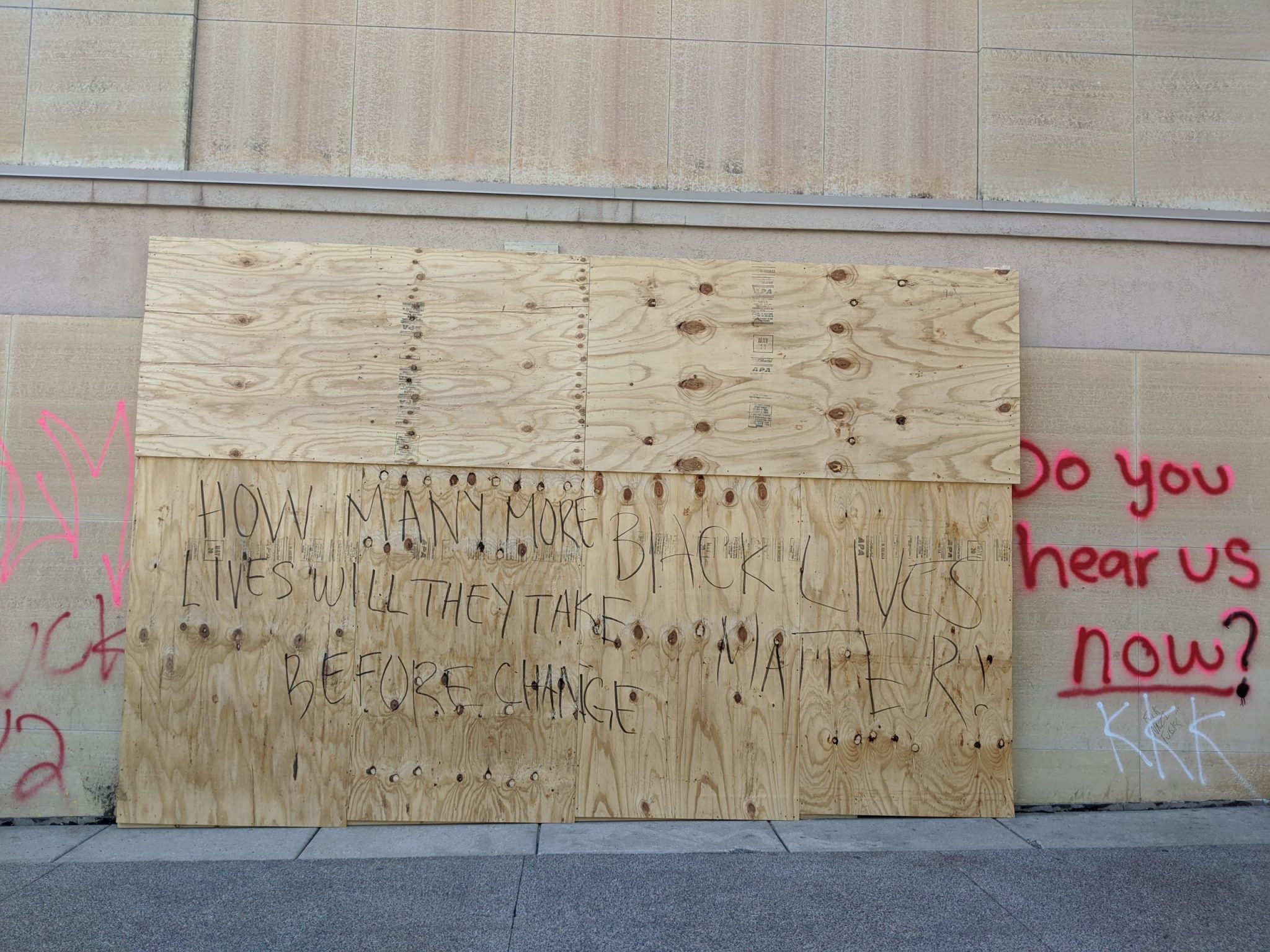 Downtown Madison after George Floyd protests.